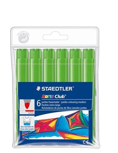 Rotulador Jumbo Noris 340 50 Verde Claro 6 Und Staedtler MF E0920