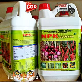 Jual Pupuk NPK Booster 5 Liter Pupuk Lengkap Majemuk Buah Daun Plus