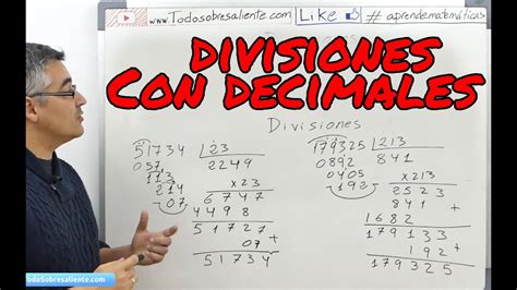 Dividir Con Decimales Aprende Matem Ticas Full Hd Youtube