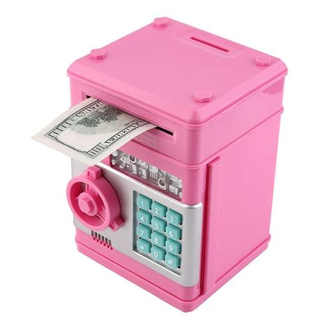 NEW Safety Mini Money Cash Saving Coin Box Security Safes Piggy Bank