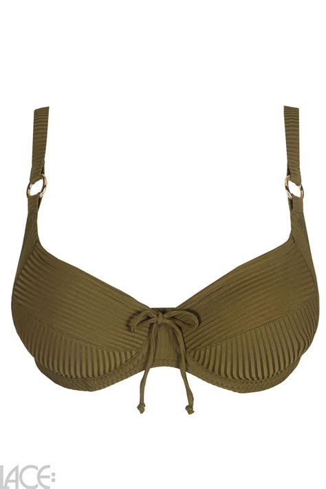 PrimaDonna Swim Sahara Bikini Top E H Cup OLIVE Lace Lingerie