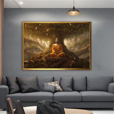 Meditation Buddha Canvas Painting, Buddha Print Canvas, Buddha Print ...