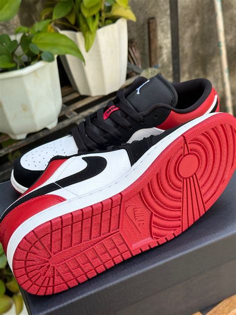 Air jordan 1 low retro black toe on Carousell