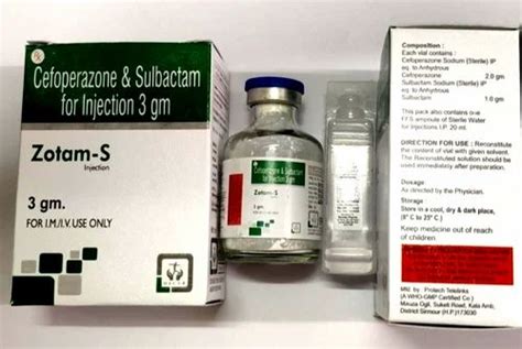 Zotam S 3gm Injection Cefoperazone And Sulbactam At ₹ 800piece Parel