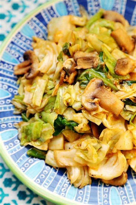 Cabbage And Mushroom Stir Fry Recipe Chefthisup