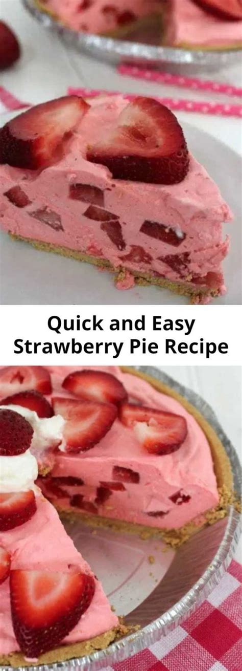 Quick And Easy Strawberry Pie Recipe 9am Chef