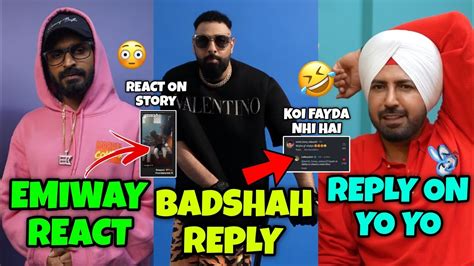 Emiway React On Story Badshah Reply Gippy Grewal On Honey Singh