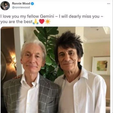 Charlie Watts So Nehmen Kollegen Abschied Von Rolling Stones Star