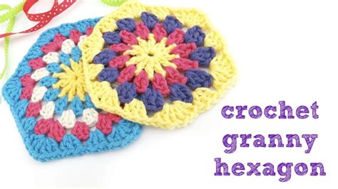 Crochet Granny Hexagon Pattern Video Fiberfluxblog