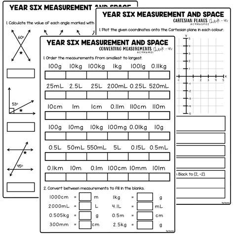 Measurement And Space Strand Assessments Year 6 Semester 1 Top Teacher