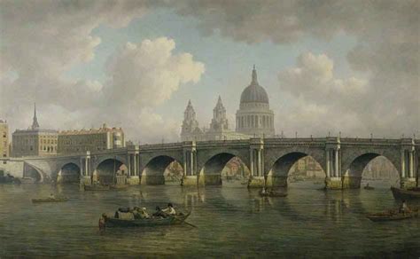 Blackfriars Bridge And St Pauls London By William Marlow Print Or Oil