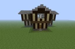 Long House with Netherrack roof Minecraft Map