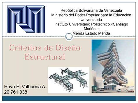 Criterios Básicos del Diseño Estructural PPT