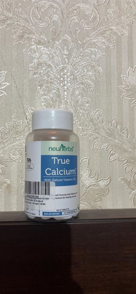 Neuherbs True Calcium Mg Supplement For Men Women With Plant