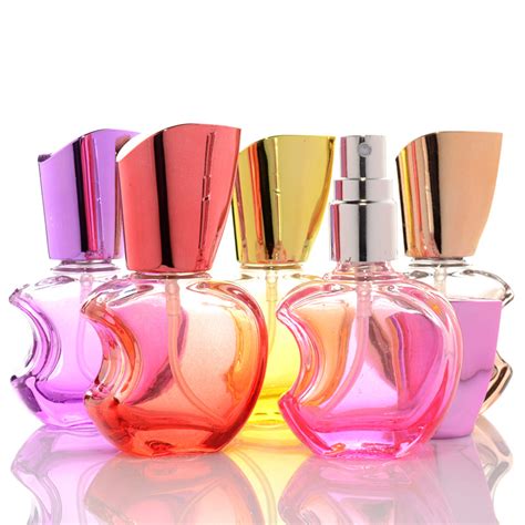 Fancy Empty Colorful Decorative Apple Shaped Art Deco Glass Perfume Bottle High Quality