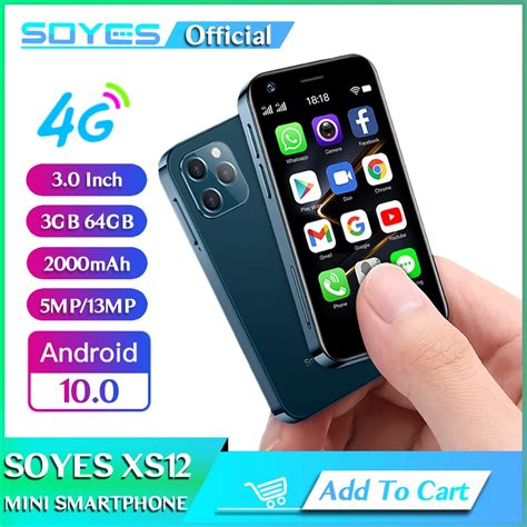 تحديث جديد Soyes Xs12 هاتف ذكي صغير 3gb Ram 64gb Rom 30 أندرويد 100