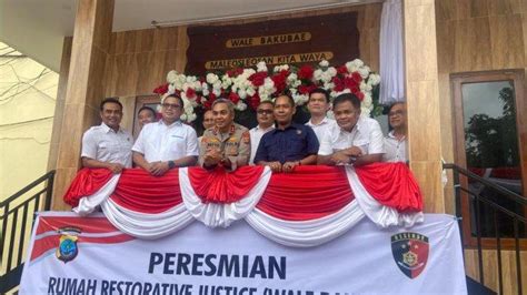 Pertama Di Indonesia Rumah Restorative Justice Hadir Di Polda Sulawesi