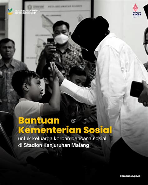 Bantuan Sosial Kemensos Untuk Keluarga Korban Bencana Sosial Di Stadion