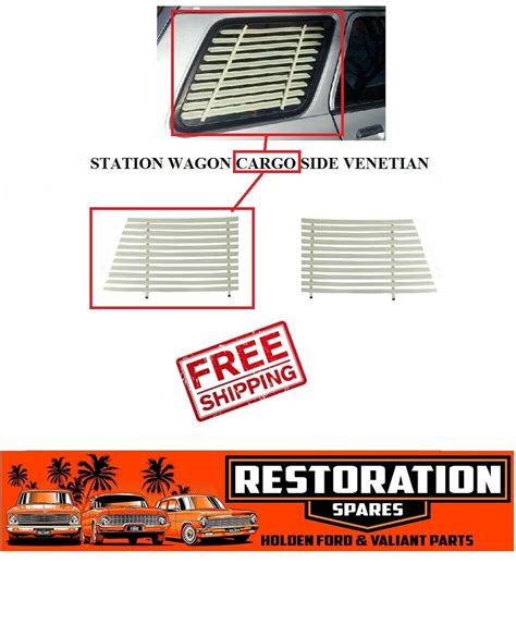 Holden Commodore Vb Vc Vh Vk Vl Wagon Cargo Window Sides Internal Venetian Cream Restoration