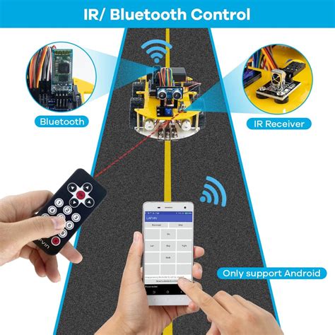 Lafvin Smart Robot Car Kit Con Sensor Ultrasónico Y Arduino Ide Compatibilidad In Peru At Pen