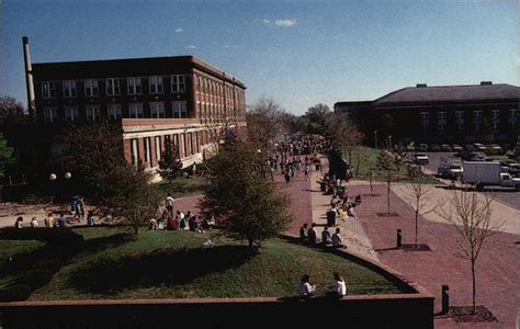 Looking down on the campus, Northeast Missouri State University Kirksville, MO