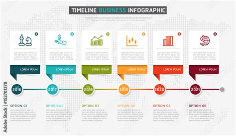 Vector Infographics Timeline Design Template With D Paper Label