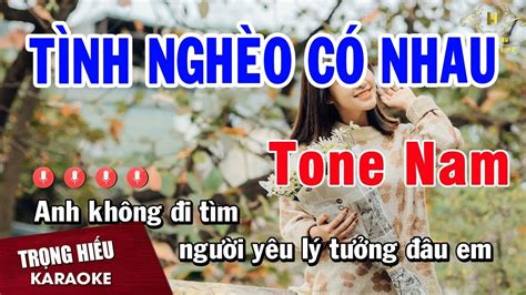 Karaoke T Nh Ngh O C Nhau Tone Nam Nh C S Ng Tr Ng Hi U Youtube