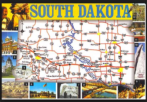 Printable South Dakota Map