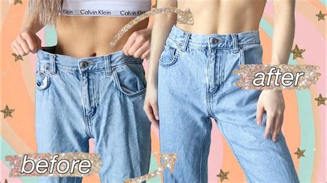 10 Ways To Alter Oversized Jeans How To To Take In Downsize Youtube