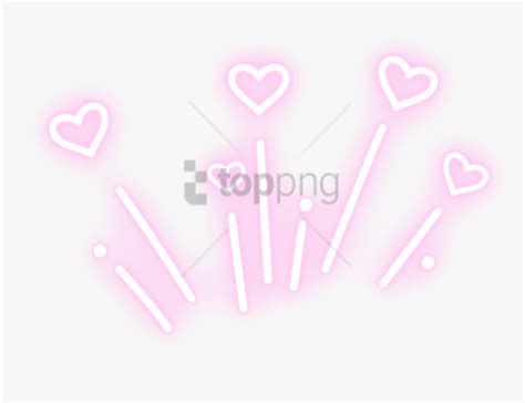 Neon Heart Png - Aesthetic Neon Light Transparent, Png Download - kindpng