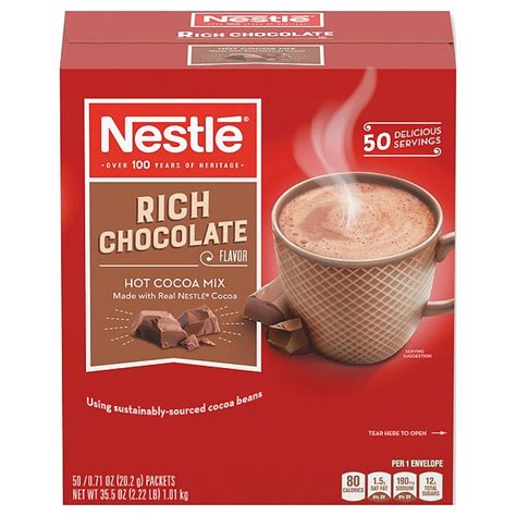 Nestle Rich Hot Chocolate Cocoa 0 71oz PK300 25485CT Zoro
