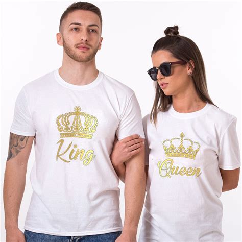 T Shirt Couple King And Queen Royaume Éternel