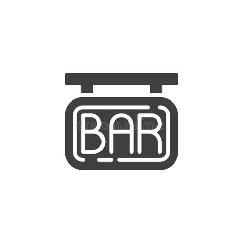 Bar Signage Vector Icon Stock Vector Illustration Of Logo 171516644