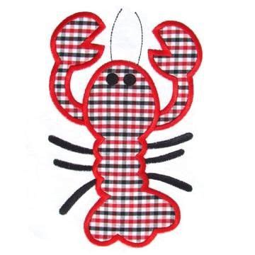 Crawfish Applique Embroidery Design Embroidery Boutique Embroidery