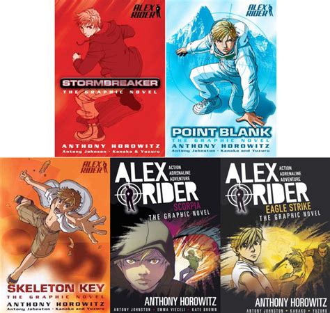 Alex Rider GRAPHIC NOVELS Series by Anthony Horowitz Collection Set of Books 1-5 by Horowitz ...