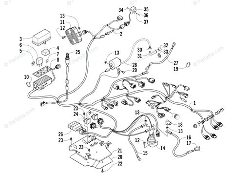 Arctic Cat Atv Oem Parts Diagram For Wiring Harness Assembly