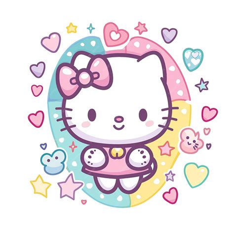 Desenho Animado Hello Kitty Desenho Colorido - 16h Desenho de desenho animado de Hello Kitty em um fundo branco ...