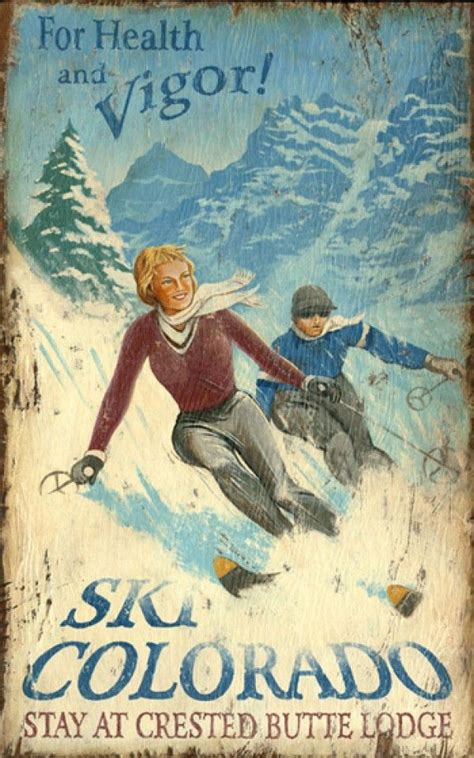 Ski Colorado Vintage Ski Posters Ski Art Vintage Ski