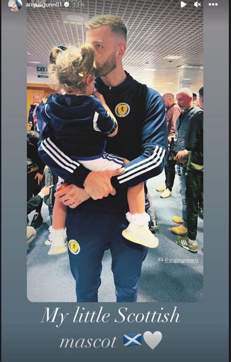 My Little Scottish Mascot New Scotland Hero Angus Gunn Shares Sweet