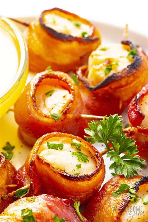 Bacon Wrapped Scallops Recipe In The Oven Wholesome Yum