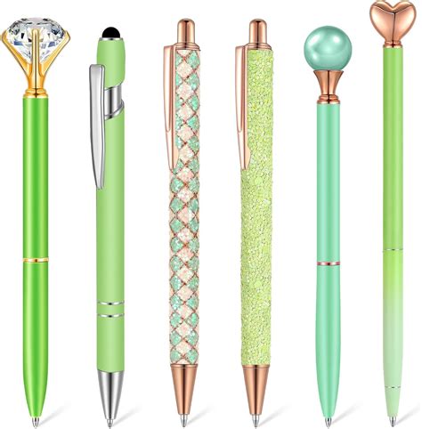 Amazon Pcs Ballpoint Pens Set Metal Crystal Diamond Pen For