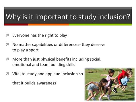 Inclusion In Sport Ppt