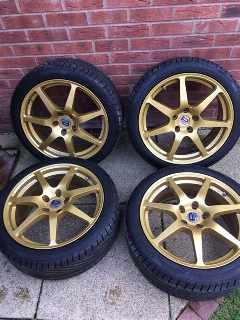 Subaru Impreza Speedline Pff7 Prodrive Alloy Wheels 18 Alloys Bbs 5x114