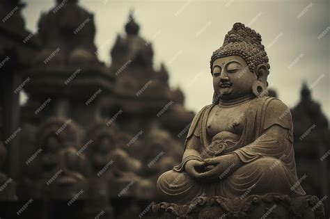 Premium Photo Buddhism Indian Religion Of Peace God Buddha In The