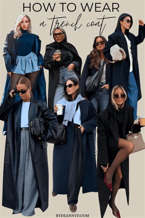 ways  wear  long coat   winter bydeannyd