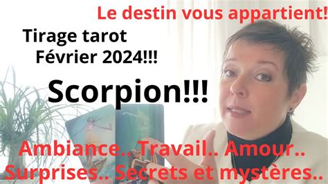 Tirage Tarot F Vrier Pour Le Scorpion Youtube