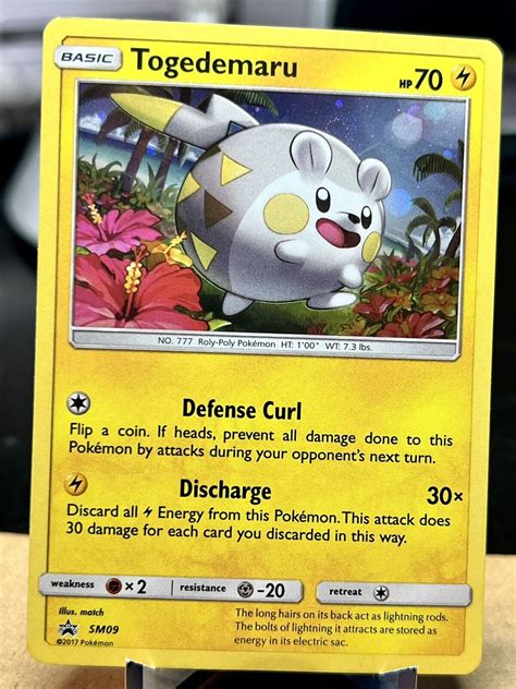 Mavin Togedemaru Sm Pokemon Tcg Card Black Star Promo Foil Holo