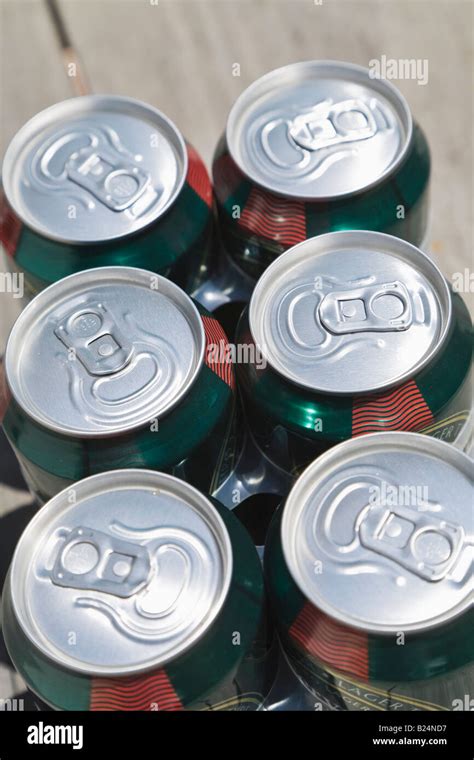 Flip Top Openers On Beer Cans Stock Photo Alamy