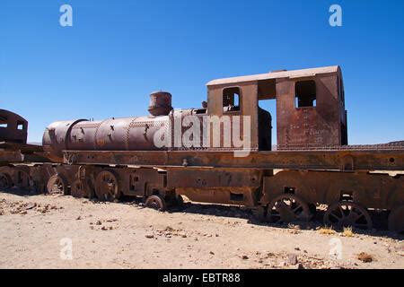 Old Train In The Train Cemetery Cementerio De Los Trenes Uyuni