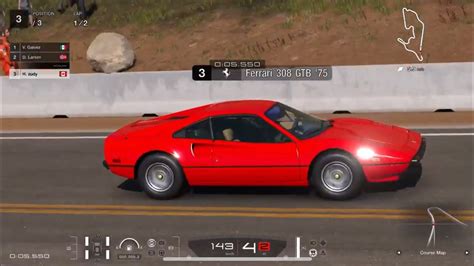 Gran Turismo 7 I Ferrari 308 GTB 75 I Grand Valley HighWay 1 I Test